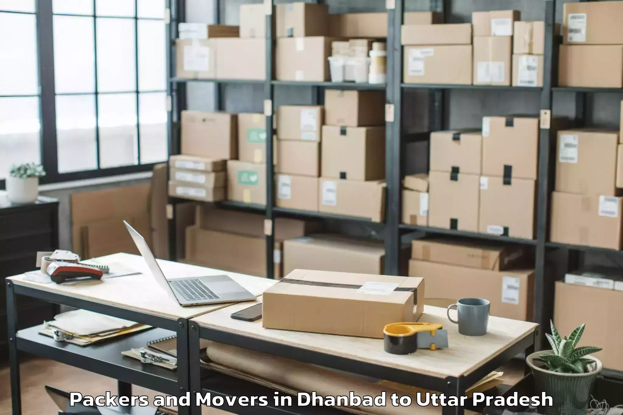 Book Your Dhanbad to Karwi Packers And Movers Today